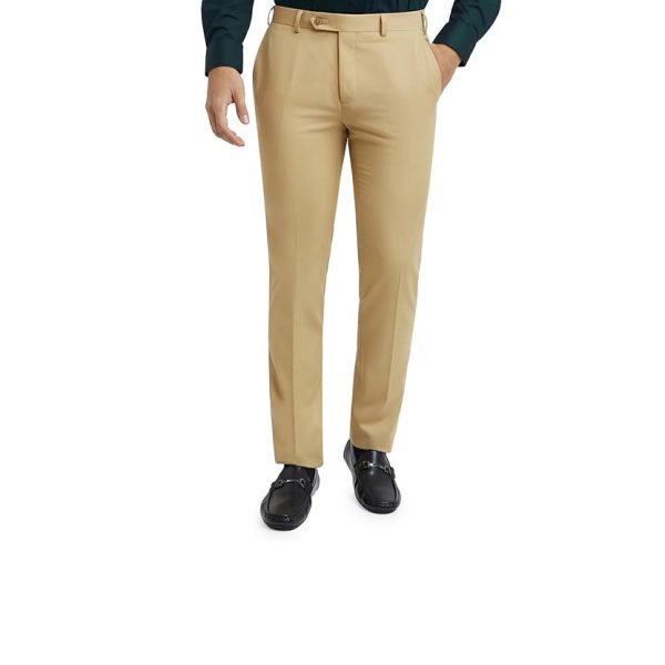 Raymond Men Slim Fit Solid Pattern Formal Trouser