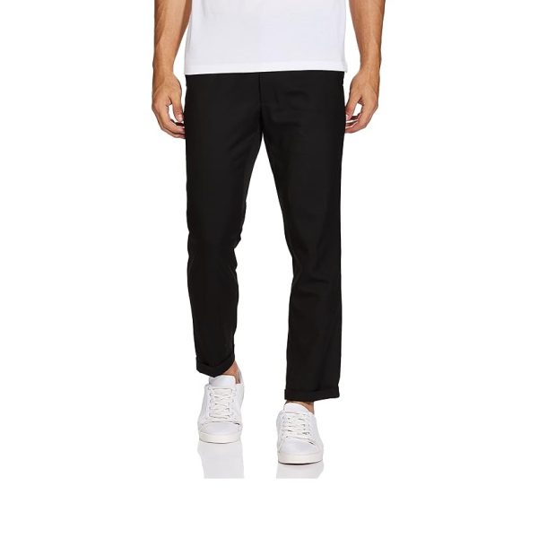 Marks & Spencer Mens Solid Mid Rise Slim Fit Trouser