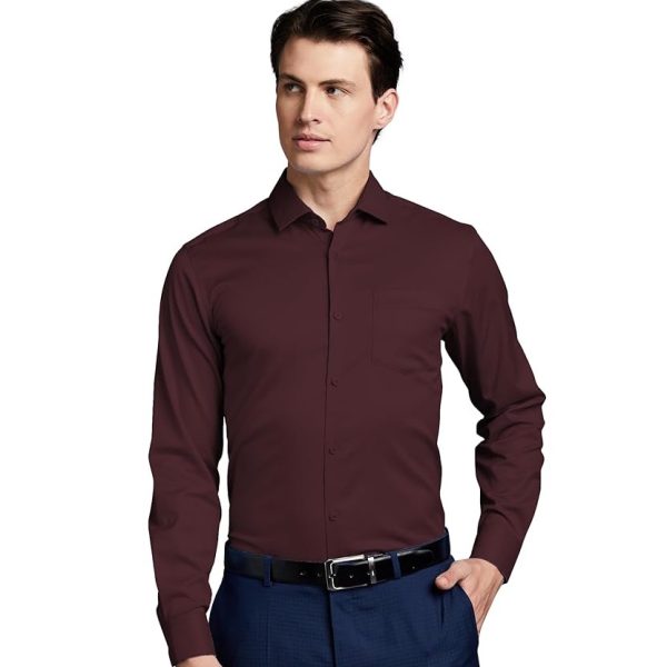 Symbol Premium Men's Wrinkle-Resistant Regular Fit Cotton Formal Shirt
