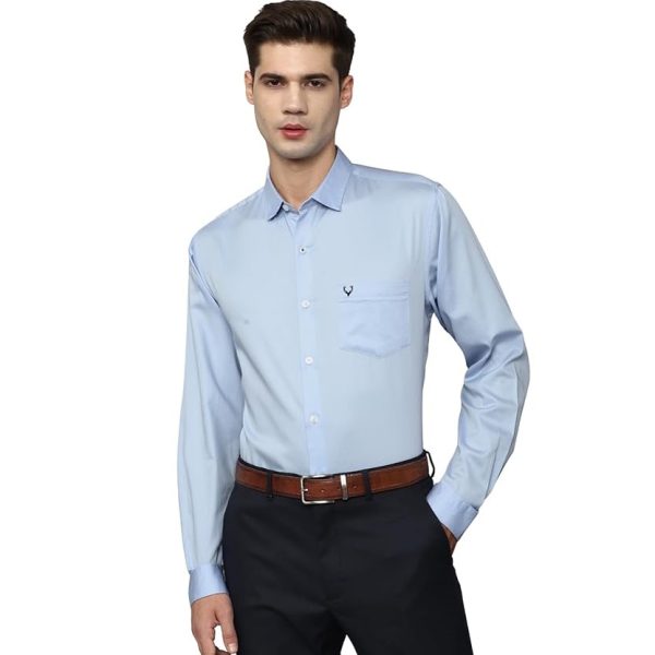 Allen Solly Men's Solid Regular Fit Shirt