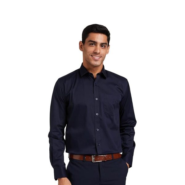 Symbol Men's Solid Cotton Formal Shirt