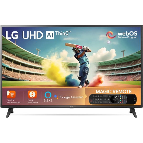 LG UQ7550 139 cm (55 inch) Ultra HD (4K) LED Smart WebOS TV with Alpha5 AI Processor Gen5, AI Sound Pro, AI Super Upscaling, 60 Hz Refresh Rate, Game Optimizer, Magic Remote  (55UQ7550PSF)