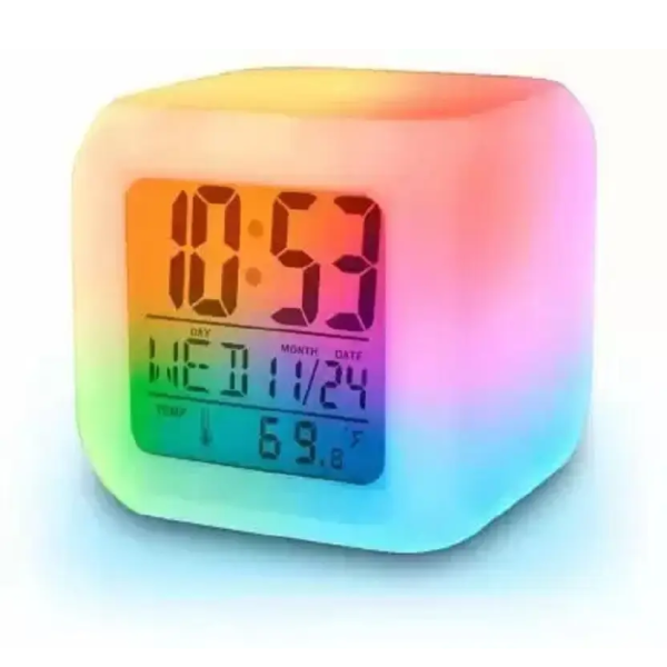Kadio Digital White Clock